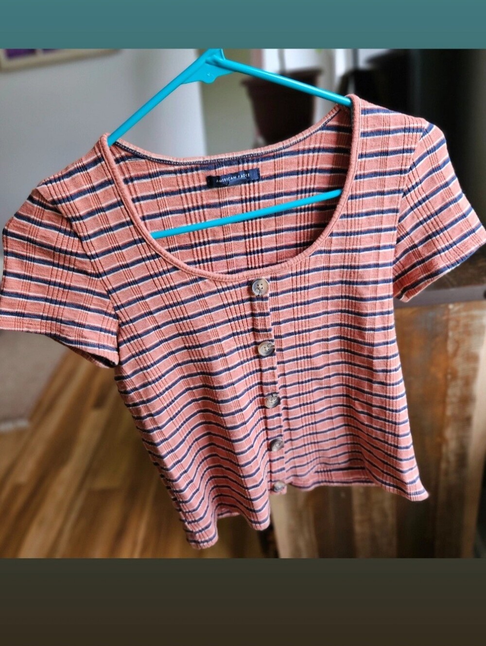 Y2K Vibes Ribbed Striped Cotton Top